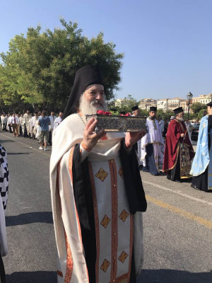 Паломнический визит архимандрита Василия (Паскье) в Грецию к мощам святителя Спиридона Тримифунтского.