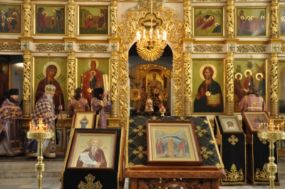 Божественная литургия святителя Василия Великого в Неделю 4-ю Великого поста.