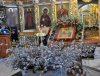 Всенощное бдение в Свято-Троицком мужском монастыре г. Чебоксары в канун праздника Входа Господня в Иерусалим.