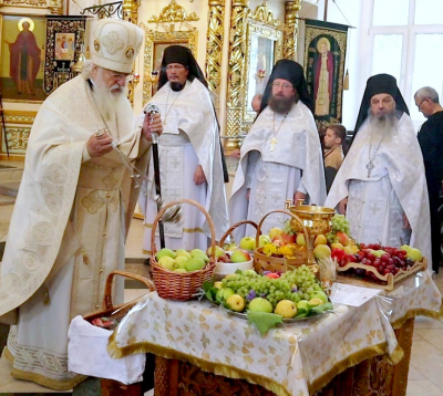 Богослужение в праздник Преображения Господня