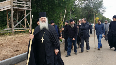 Поход братии монастыря в Геронтиеву Пустынь.