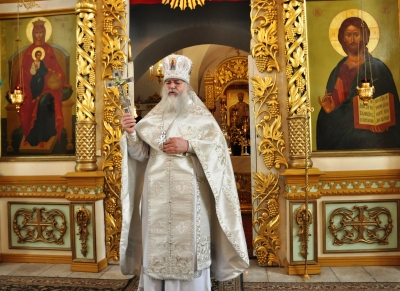 Праздник Вознесения Господня в Свято-Троицком мужском монастыре города Чебоксары.