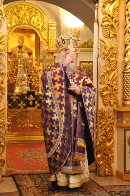 В Неделю вторую Великого поста Божественная литургия святителя Василия Великого в Свято-Троицком мужском монастыре г. Чебоксары.