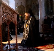 Покаянный канон прп. Андрея Критмкого читает иеромонах Тивуртий