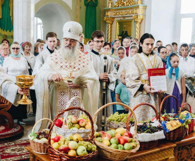 Богослужение в праздник Преображения Господня.