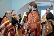 Братия обители молятся священномученику Михаилу