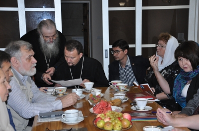 Рабочая встреча членов Общественного совета при наместнике Свято-Троицкого мужского монастыря г. Чебоксары.