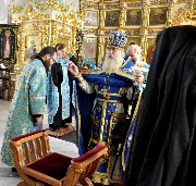 Молебное пение преподобному Силуану.