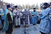 Молебен на городской площади.