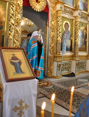 Божественная литургия в праздник Толгской иконы Божией Матери в Свято-Троицком мужском монастыре г. Чебоксары.
