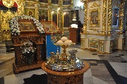 Лития на вечерни. Освящение хлебов.