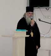 Наместник Свято-Троицкого мужского монастыря г. Чебоксары на Презентации книги «Святой Спиридон Тримифунтский»