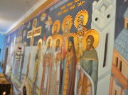 Роспись на стене в притворе храма Толгской иконы Божией Матери: «Чувашская Голгофа»  