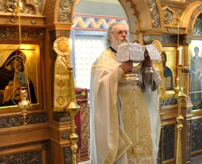 Первая годовщина освящения домового храма мужского монастыря.