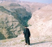 Отец Василий в Фаранской пустыни.