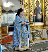 Проповедь по окончании богослужения произнес эконом обители игумен Вениамин (Куликов)