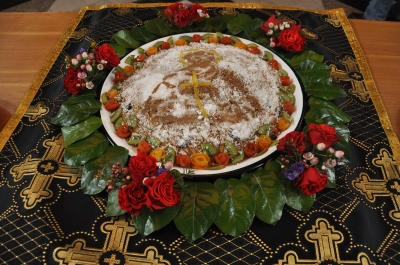 Пятница первой седмицы Великого поста Божественная литургия Преждеосвященных Даров и чин освящения колива в Свято-Троицком мужском монастыре г. Чебоксары.