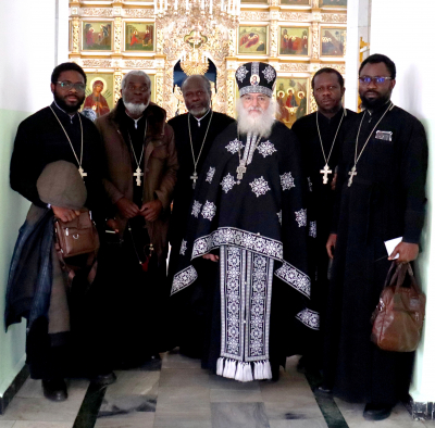 Клирики Патриаршего экзархата Африки на стажировке в Свято-Троицком мужском монастыре.