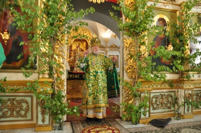 День Святой Троицы. Богослужение в Свято-Троицком мужском монастыре г. Чебоксары.