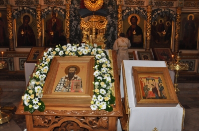 В день Обрезания Господня и памяти Святителя Василия Великого, архиепископа Кесарии Каппадокийской, наместник монастыря архимандрит Василий (Паскье) возглавил Божественную литургию.