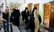 Чином о Панагии братия идет в трапезную