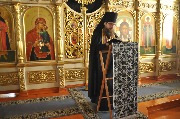 Проповедь перед причастием, прочитал иеромонах Тивуртий.