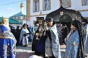 Крестный ход с чтимым образом Матери Божией.