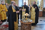Лития на вечерни. Освящение хлебов.