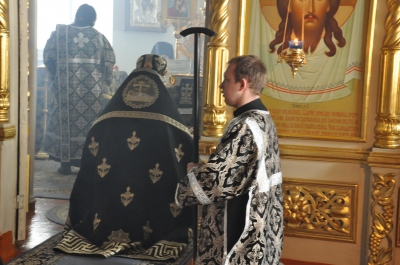 Литургия Преждеосвященных Даров в Свято-Троицком мужском монастыре г. Чебоксары.