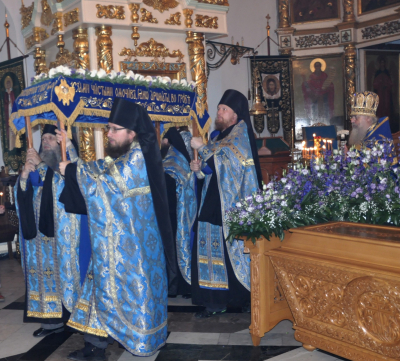 УТРЕНЯ С ЧИНОМ ПОГРЕБЕНИЯ ПРЕСВЯТОЙ БОГОРОДИЦЫ.