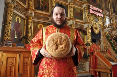 Светлая суббота в Свято-Троицком мужском монастыре г. Чебоксары.   