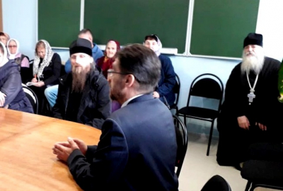 Архимандрит Василий (Паскье) принял участие в проекте «Открытый лекторий в соборе».