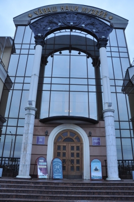 Встреча наместника Свято-Троицкого мужского монастыря с сотрудниками Чувашского национального музея.