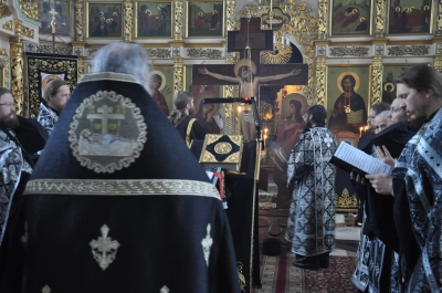 Чинопоследование Пассии в Свято-Троицком мужском монастыре г. Чебоксары.