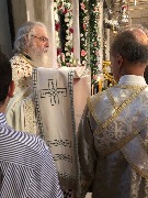 Богослужение в день памяти о спасении святителем Спиридоном острова Корфу от турецкого нашествия в 1716 году.