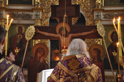 Чинопоследование Пассии в Свято-Троицком мужском монастыре г. Чебоксары.