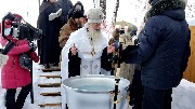 Великое освящение воды на источнике.