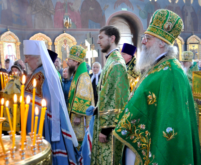 Вход Господень в Иерусалим. День рождение митрополита Варнавы.