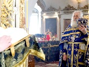 Богослужение в день Похвалы Пресвятой Богородицы.