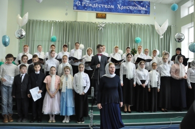 Праздничный концерт, посвященный чреде праздников от Рождества Христова до Крещения Господня в Воскресной школе «Светочъ».