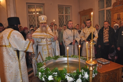 Крещения Господа Бога и Спаса нашего Иисуса Христа в Свято-Троицком мужском монастыре г. Чебоксары.