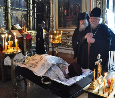 Отпевание заштатного клирика Чебоксарско-Чувашской епархии протодиакона Владимира Лукоянова.