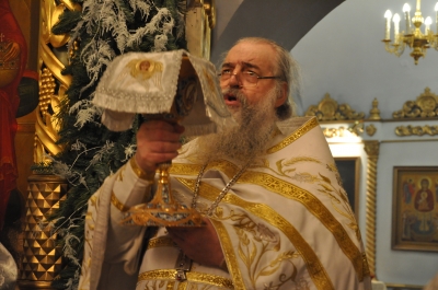 РОЖДЕСТВО ХРИСТОВО. Богослужение в Свято-Троицком мужском монастыре г. Чебоксары.