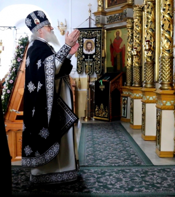В среду первой седмицы Великого поста Божественная Литургия Преждеосвященных Даров в Свято-Троицком мужском монастыре