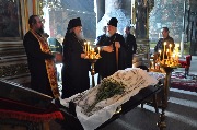 Прощание с протодиаконом Владимиром Лукояновым.