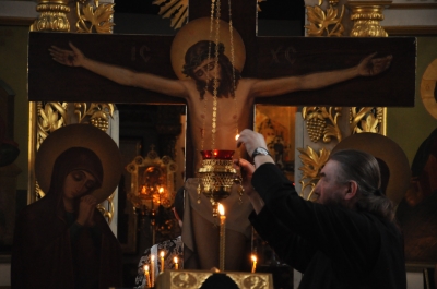 Чинопоследование Пассии в Свято-Троицком мужском монастыре г. Чебоксары.