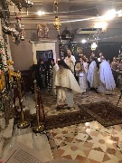 Богослужение в день памяти о спасении святителем Спиридоном острова Корфу от турецкого нашествия в 1716 году.