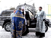 Встреча архиерея, митрополита Савватия.