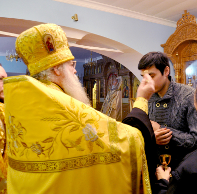 Собор Вселенских учителей и святителей Василия Великого, Григория Богослова и Иоанна Златоустого.