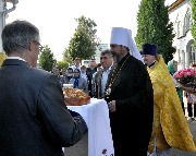 Встреча архиерея, митрополита Савватия.
